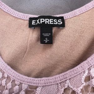 Express size S lace racerback tank